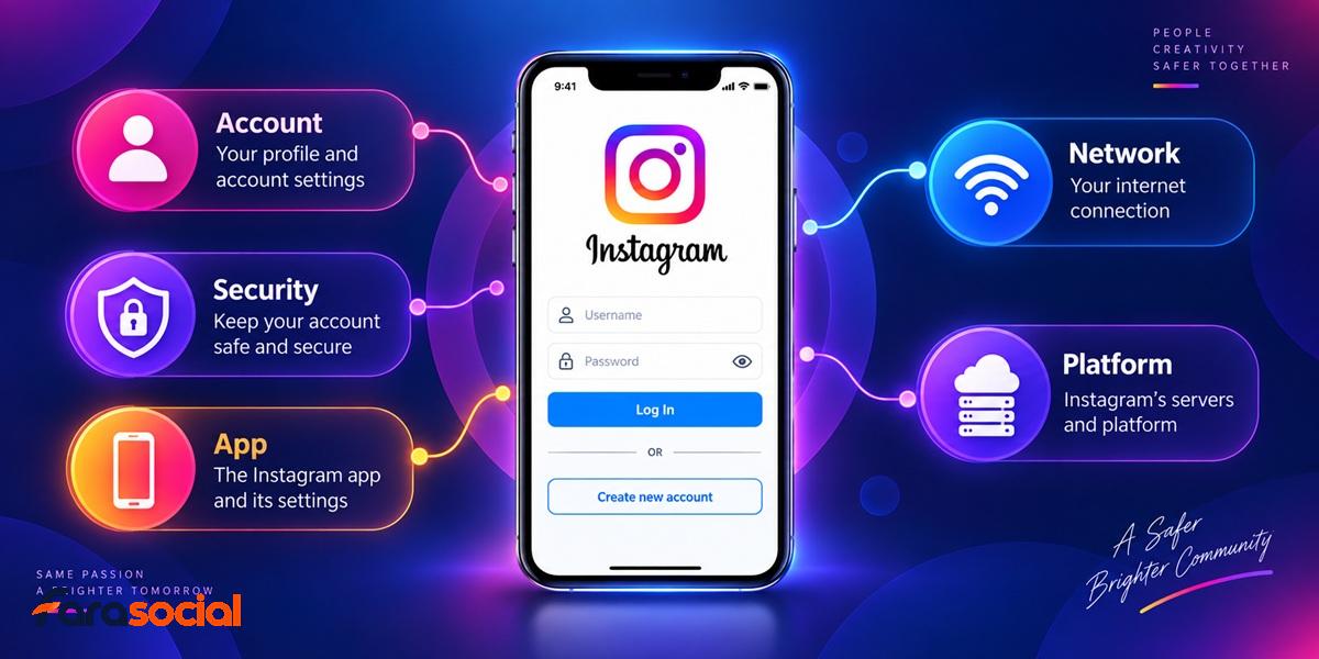 دلایل اصلی مشکل ورود به اینستاگرام و خطاهای Login